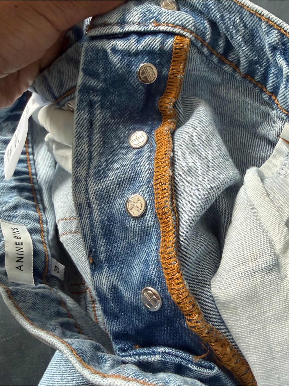 Anine Bing Gavin Jeans - Washed Blue - Picture 10 of 11